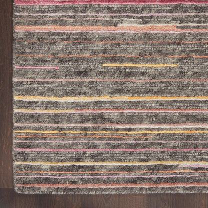 Nourison Home Plateau  Grey Flame  Contemporary