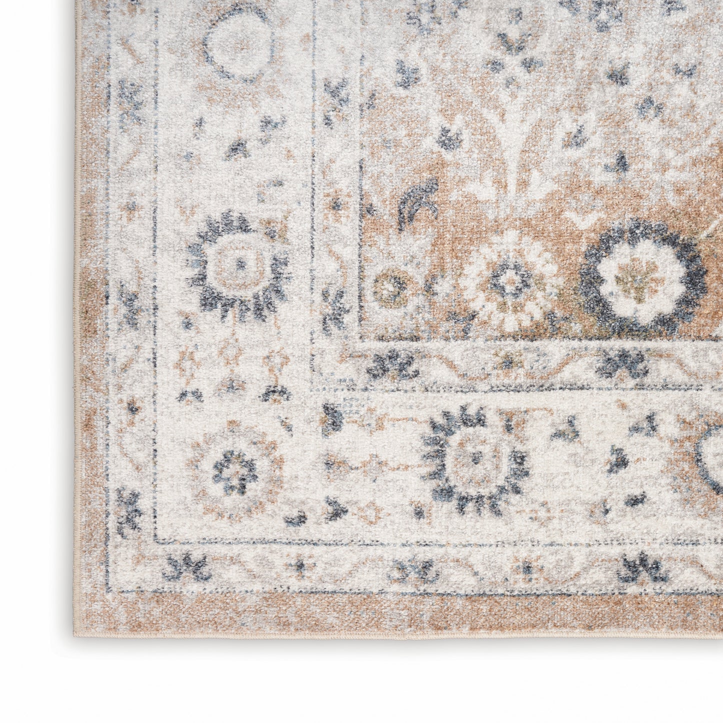 Nourison Home Astra Machine Washable  Silver Taupe  Traditional