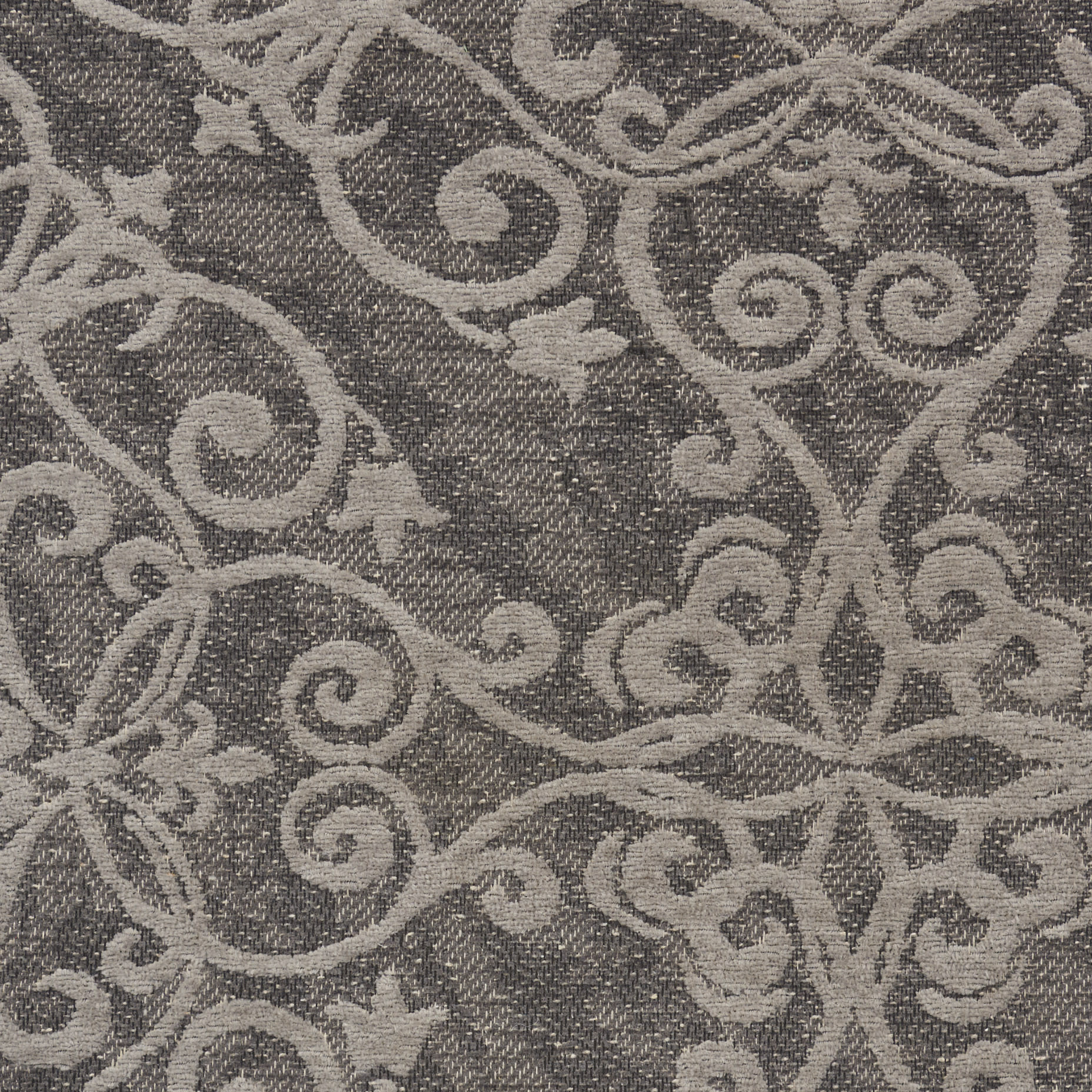 Nourison Home Damask  Grey  Traditional
