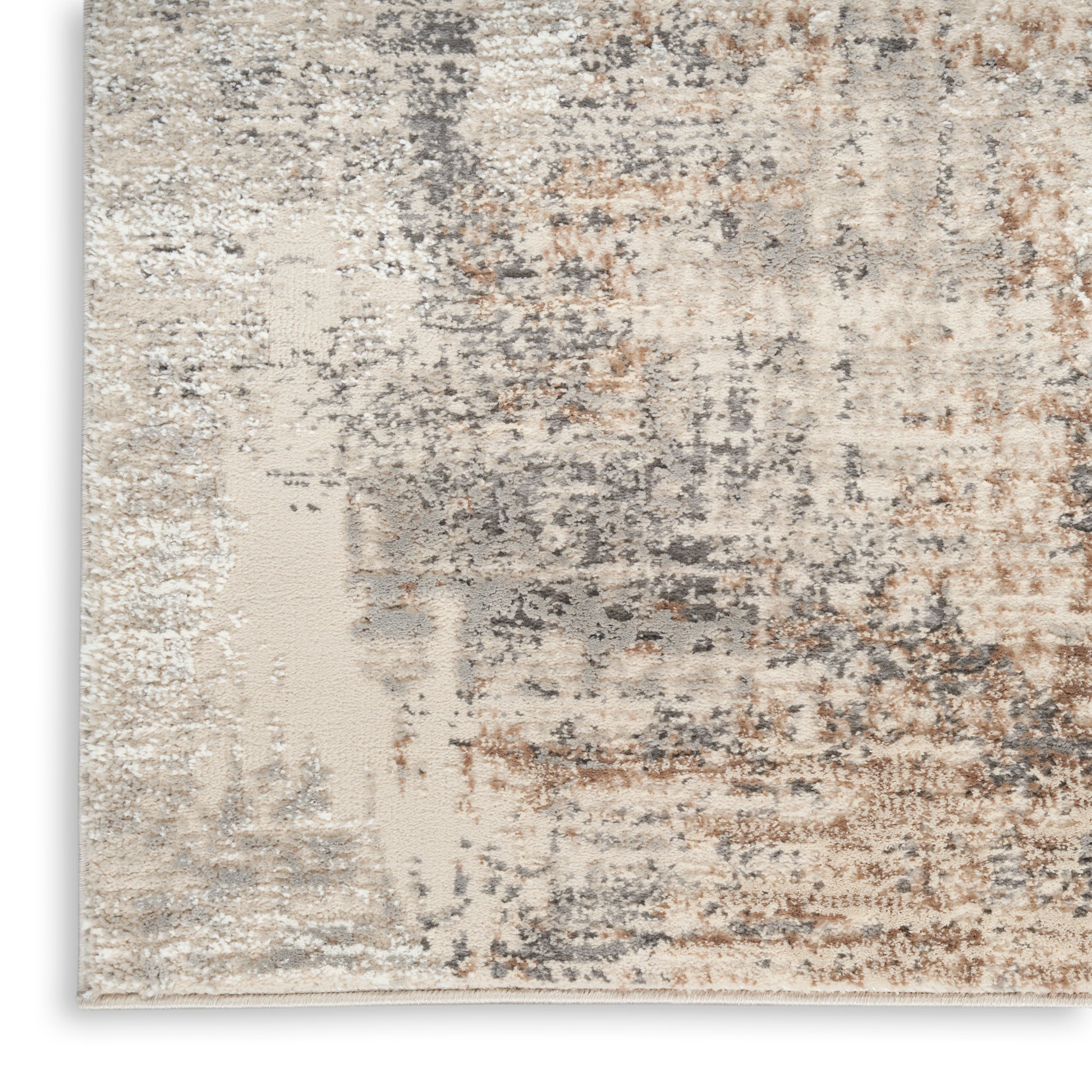 Nourison Home Sustainable Trends  Beige Grey  Contemporary