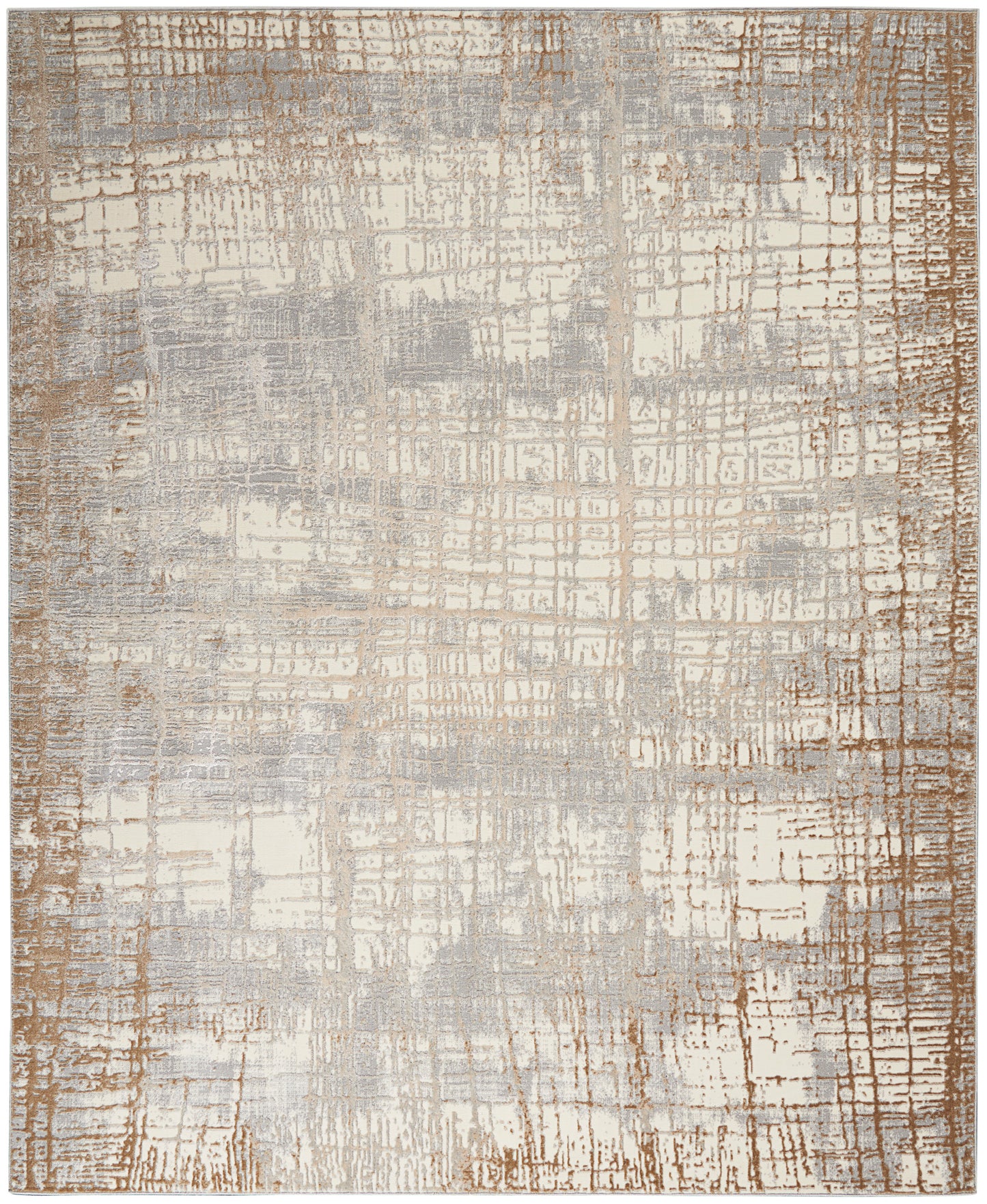 Calvin Klein CK950 Rush CK950 Ivory Taupe Contemporary Power-loomed Rug