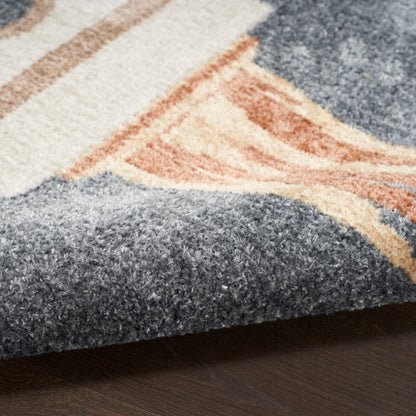 Nourison Home Astra Machine Washable  Sky Blue  Contemporary