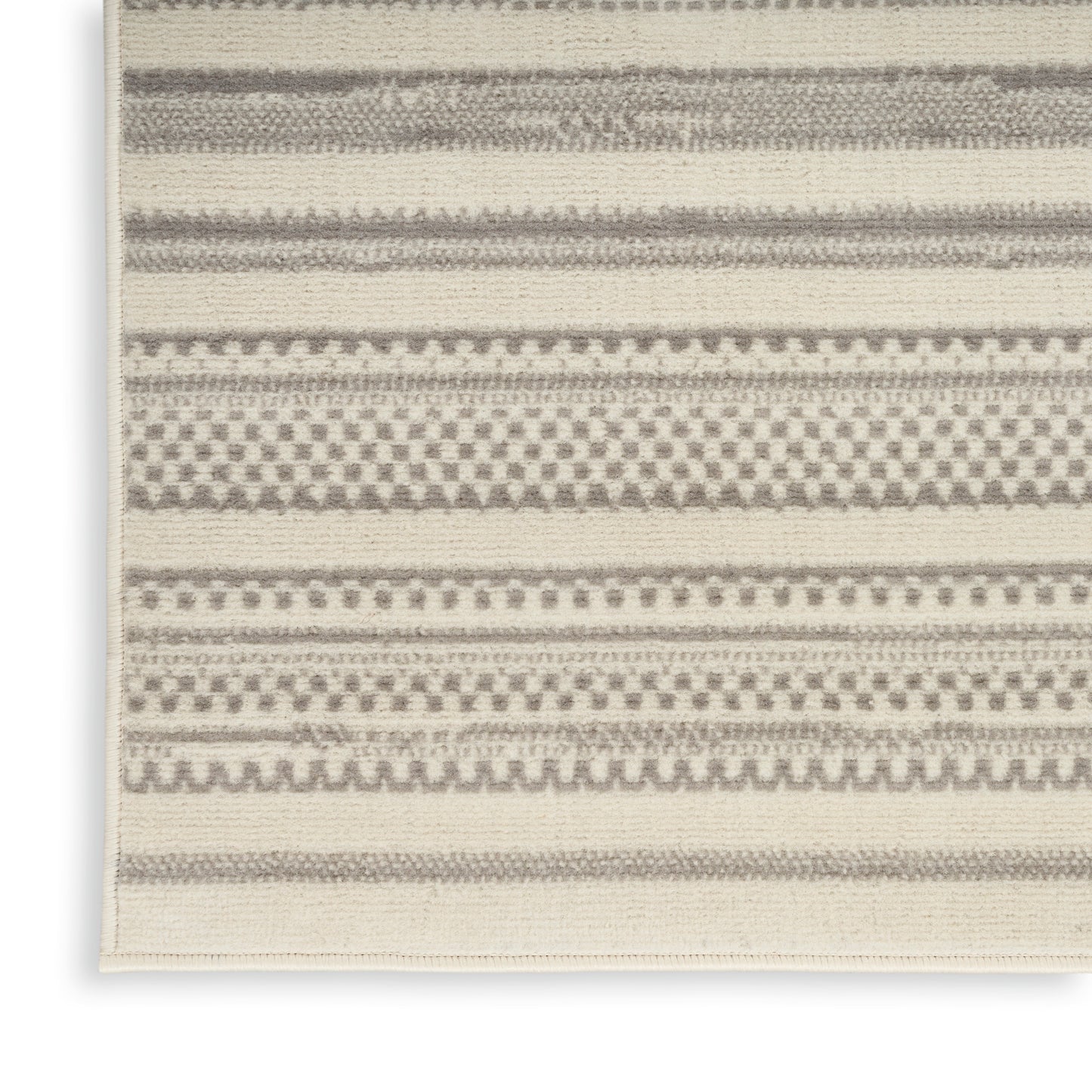 Nourison Home Grafix  Ivory Grey  Contemporary