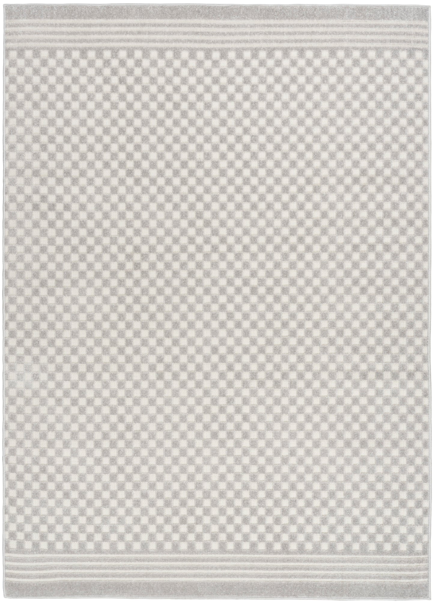 Nourison Home Care Free CAF02 Light Grey Contemporary Loom-woven Rug