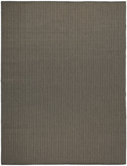 Nourison Home Horizon Indoor/Outdoor HOZ02 Charcoal Contemporary Power-loomed Rug