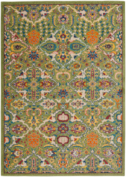 Nourison Home Allur ALR03 Sage Ivory Transitional Power-loomed Rug