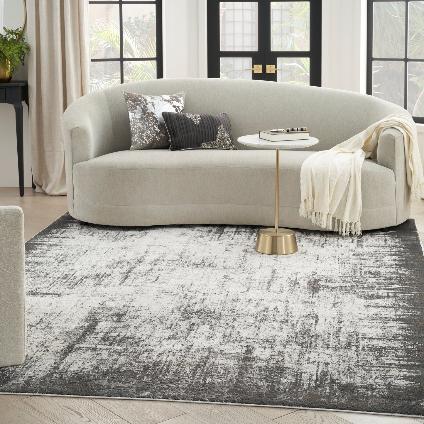 Nourison Home Desire  Grey Ivory  Contemporary