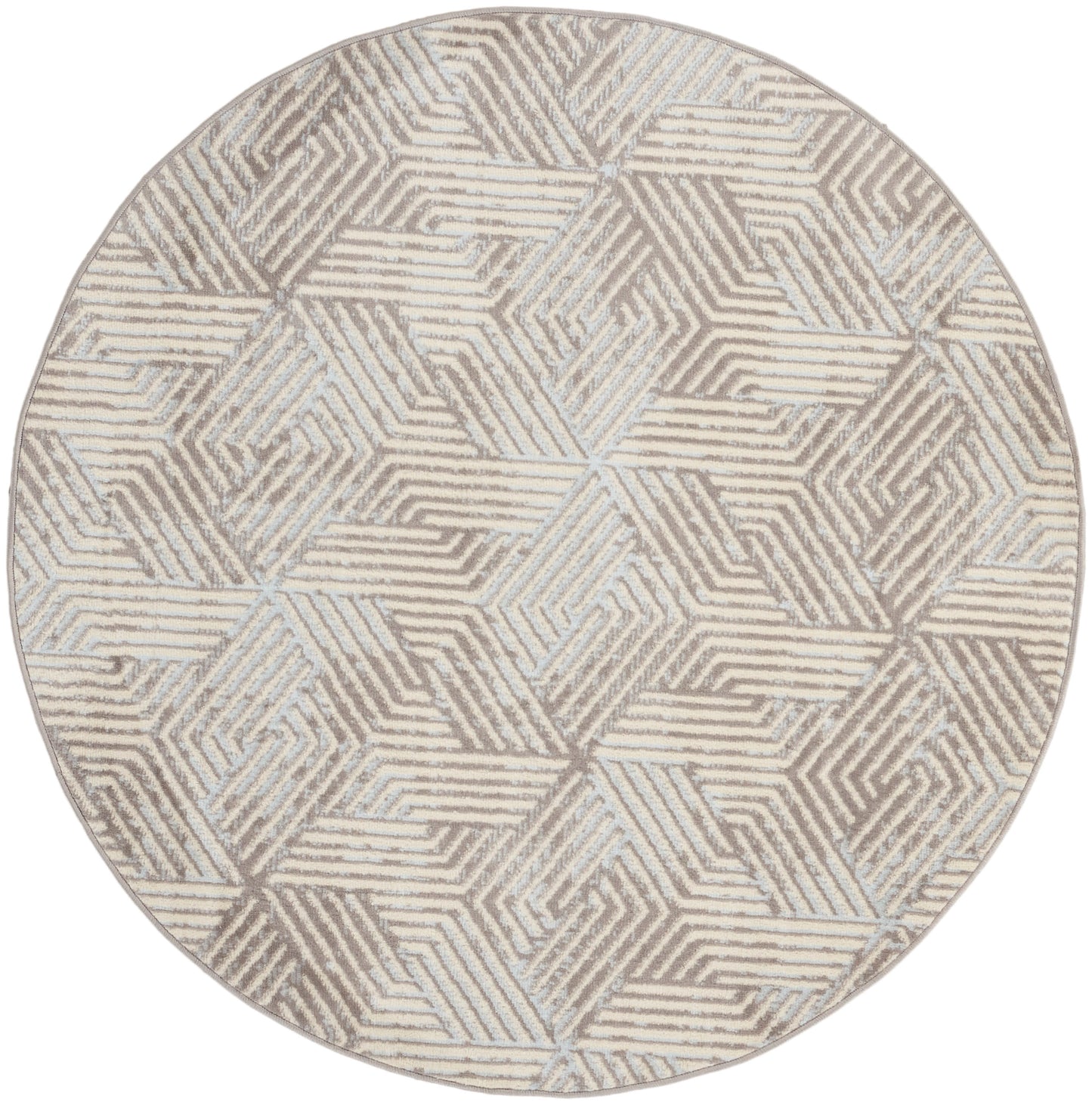 Nourison Home Grafix GRF39 Grey Contemporary Power-loomed Rug