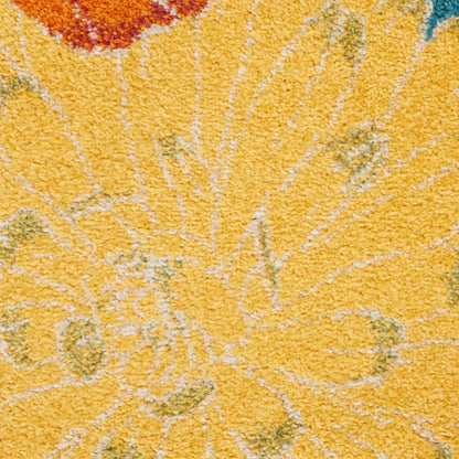 Nourison Home Allur  Turquoise Multicolor  Contemporary