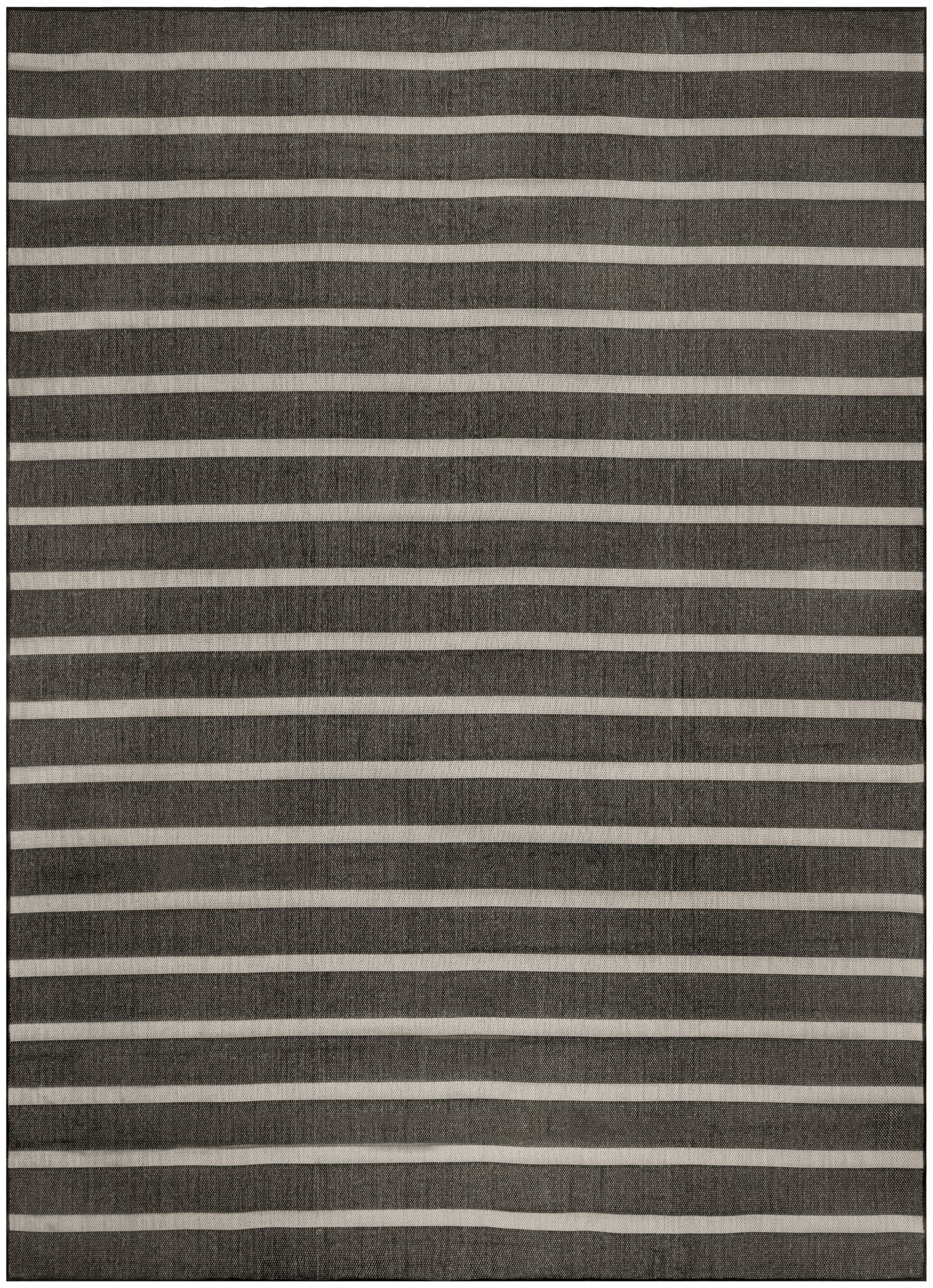 Nourison Home Positano POS03 Black Ivory Contemporary Power-loomed Rug