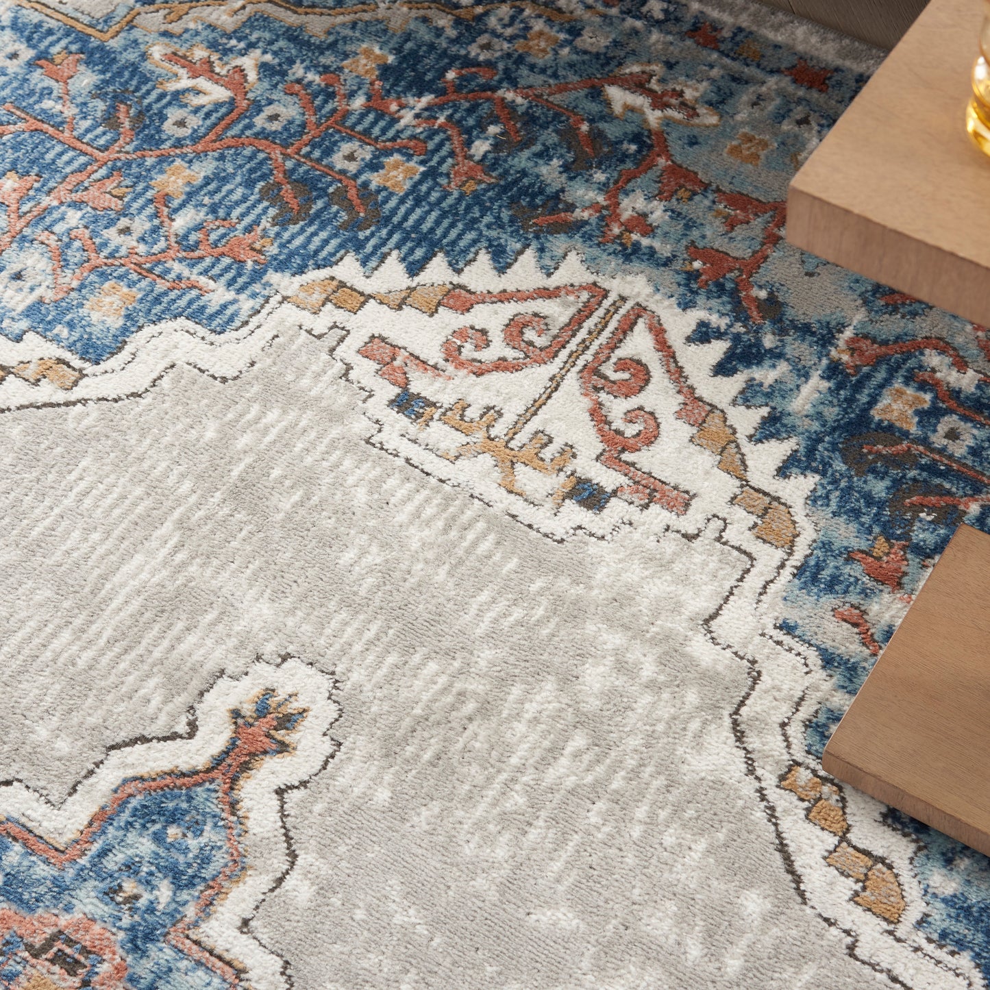 Nourison Home Quarry  Blue Grey  Traditional