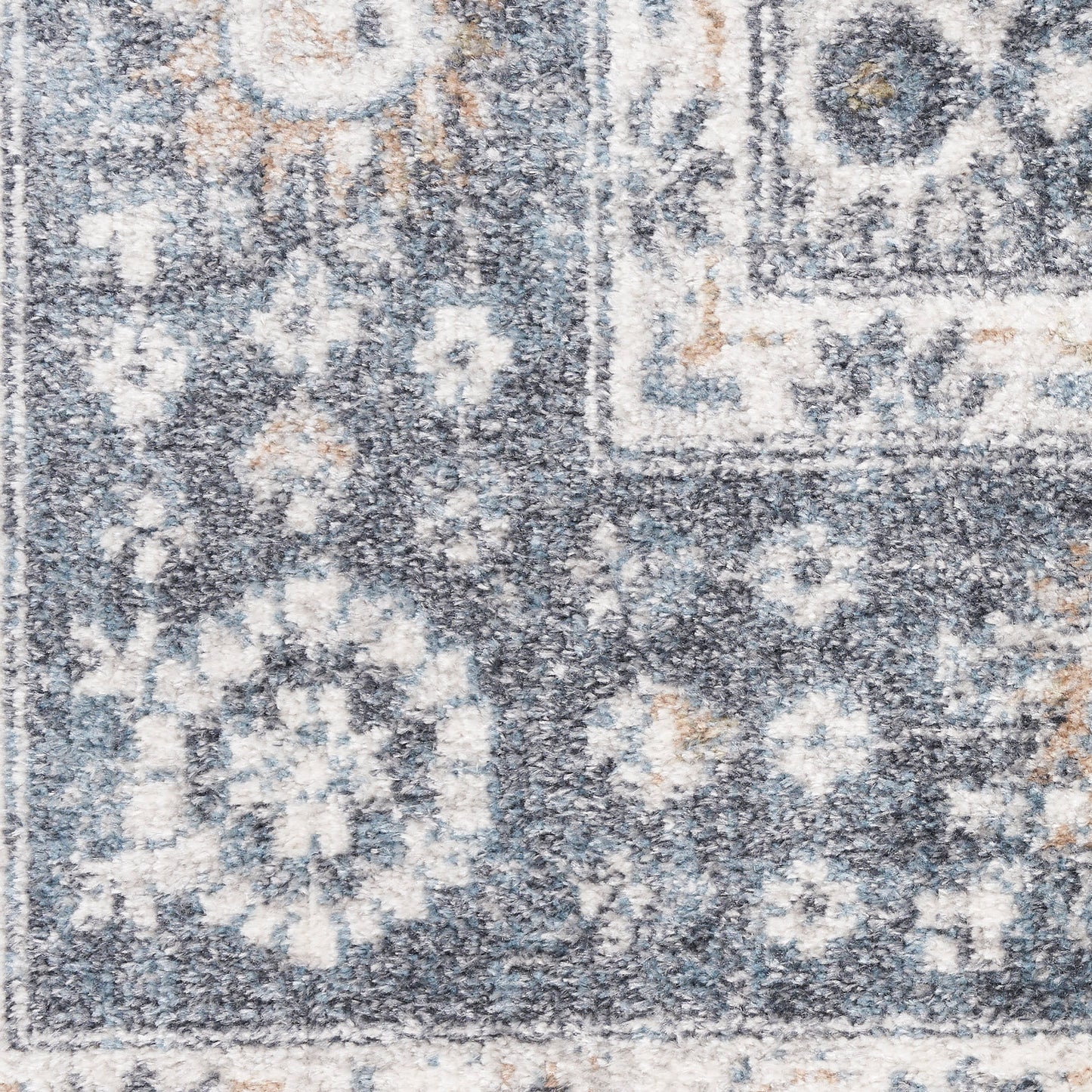 Nourison Home Astra Machine Washable  Dark Blue  Traditional