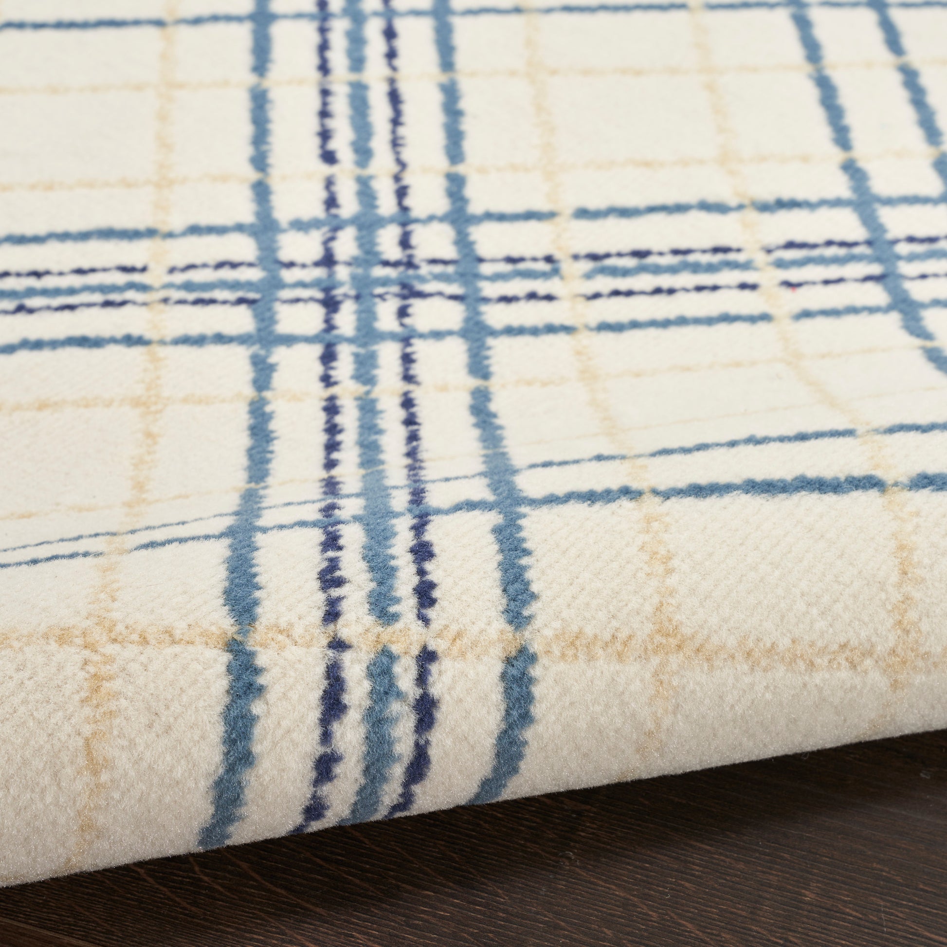 Nourison Home Jubilant  Ivory Navy  Contemporary