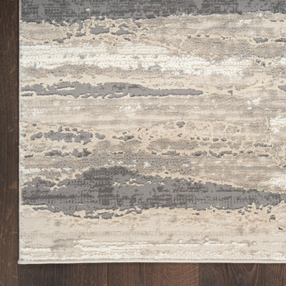 Nourison Home Sustainable Trends  Ivory Multicolor  Contemporary