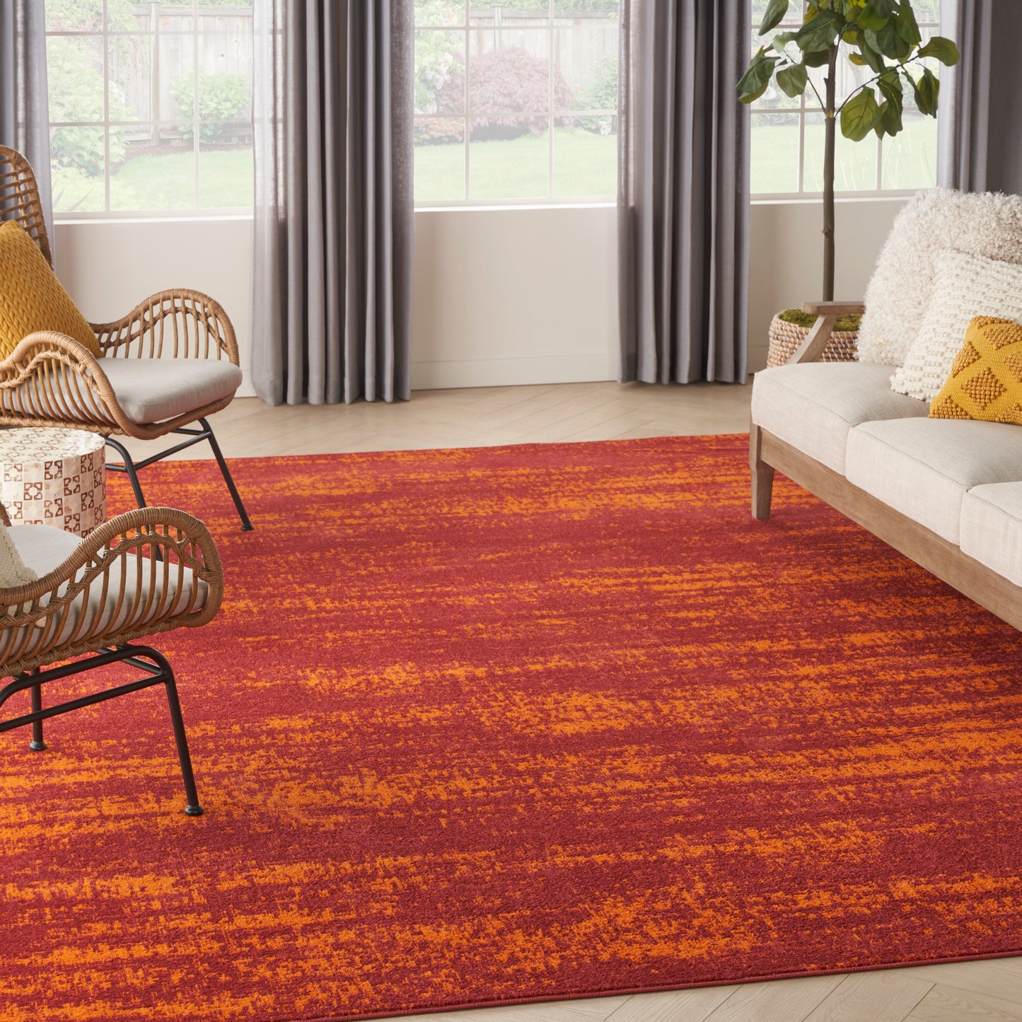 Nourison Home Nourison Essentials  Red  Contemporary
