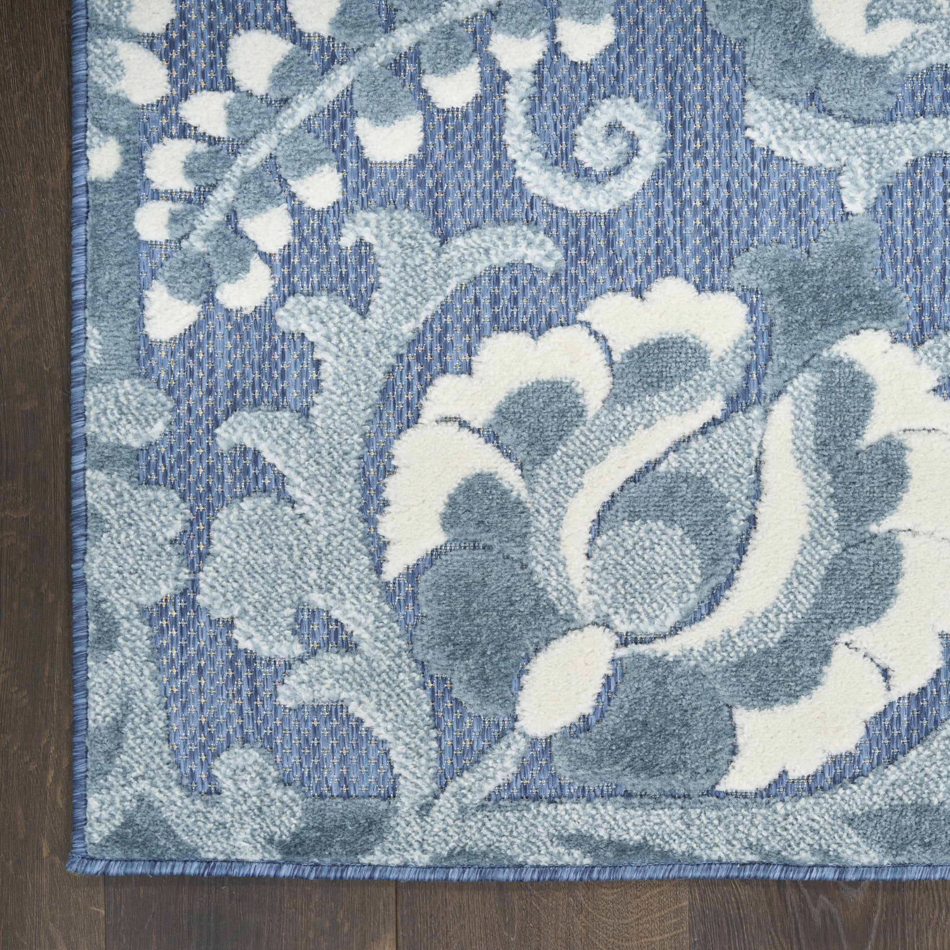 Nourison Home Aloha  Blue  Contemporary