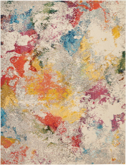 Nourison Home Celestial CES12 Ivory Multicolor Contemporary Power-loomed Rugs