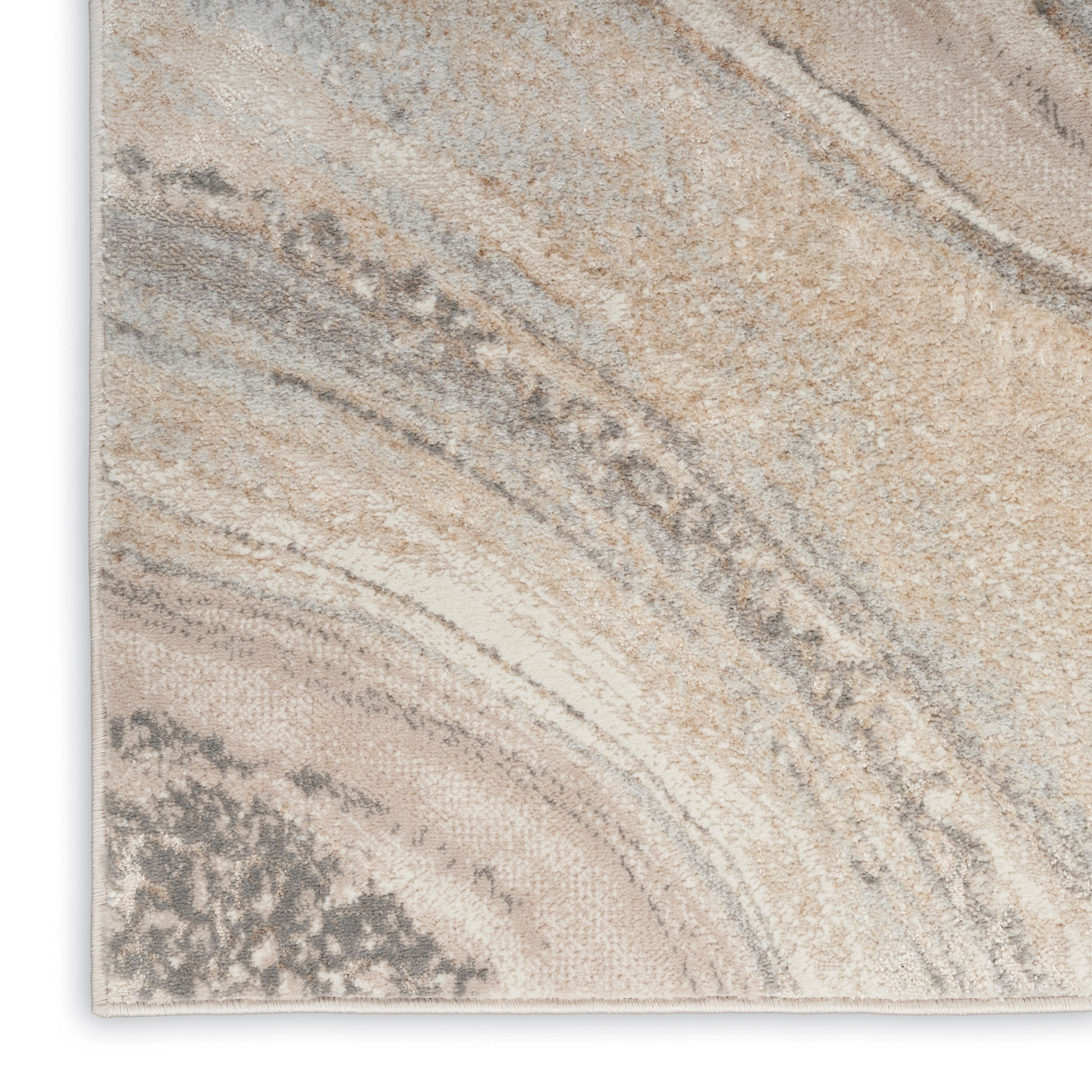 Nourison Home Splash  Cream Grey  Contemporary