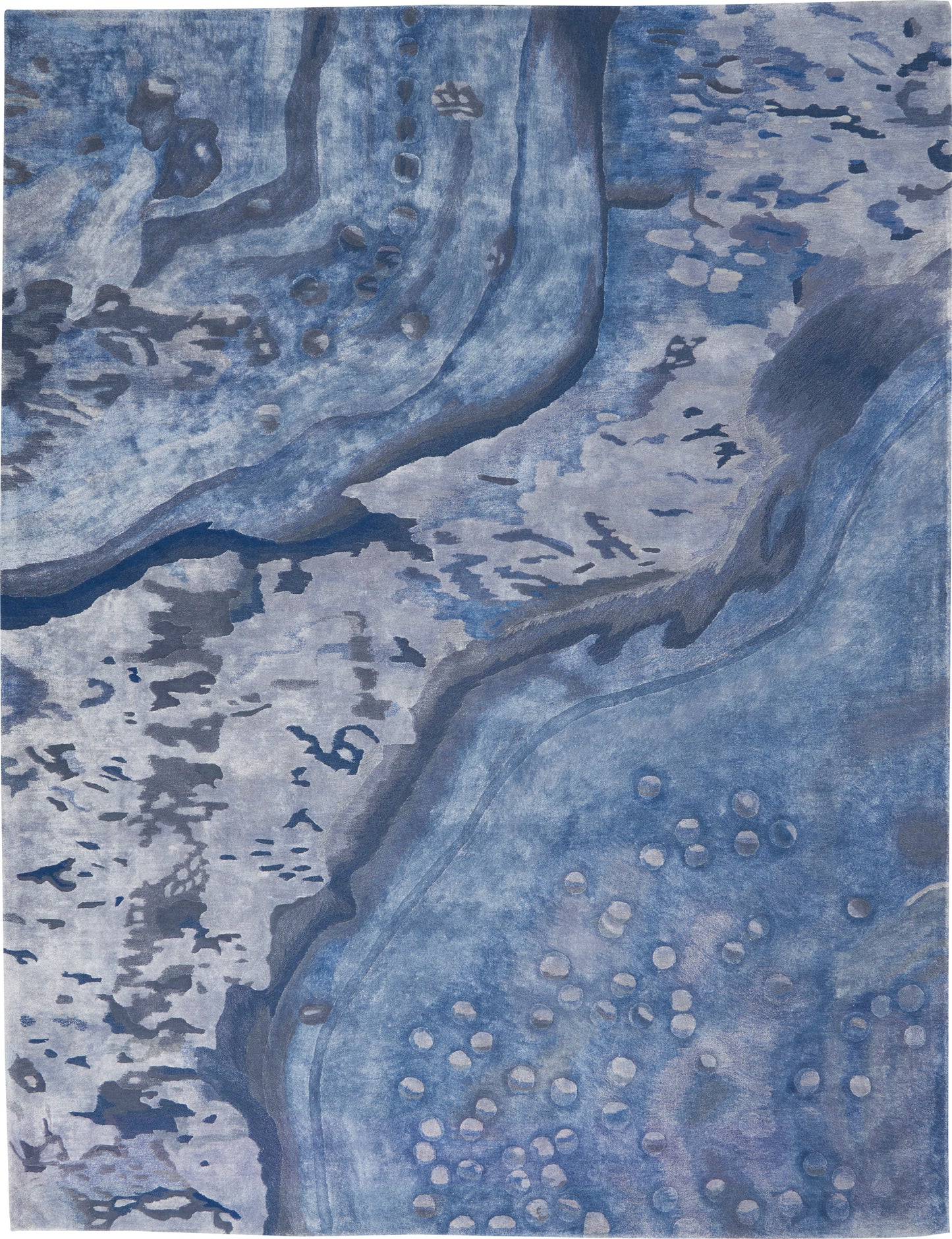 Nourison Home Prismatic PRS05 Blue Contemporary Hand Tufted Rug