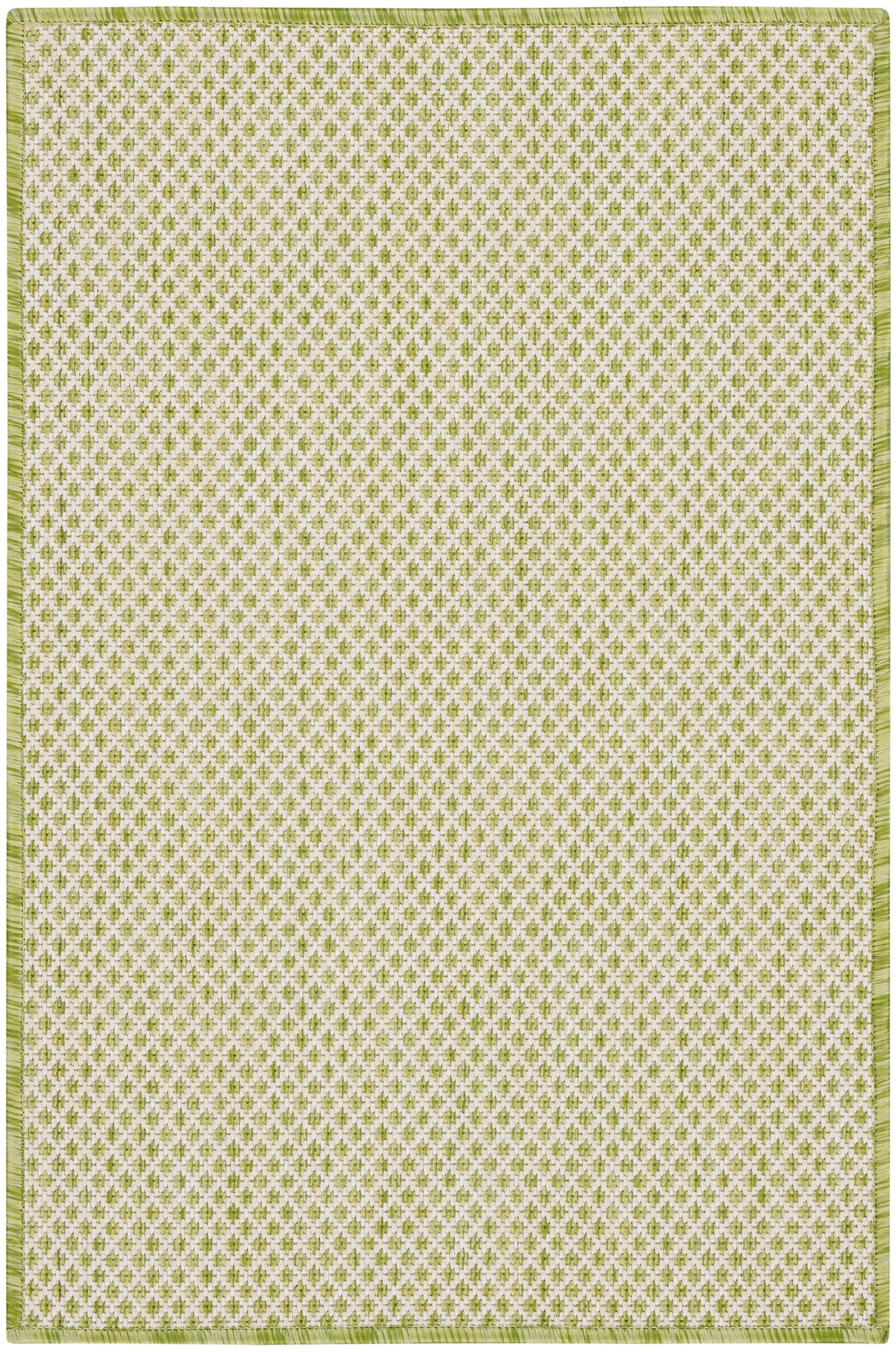 Nourison Home Courtyard COU01 Ivory Green Contemporary Power-loomed Rug
