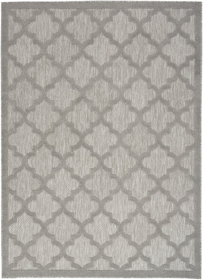 Nourison Home Easy Care NES01 Silver Grey Contemporary Flat Weave Rug