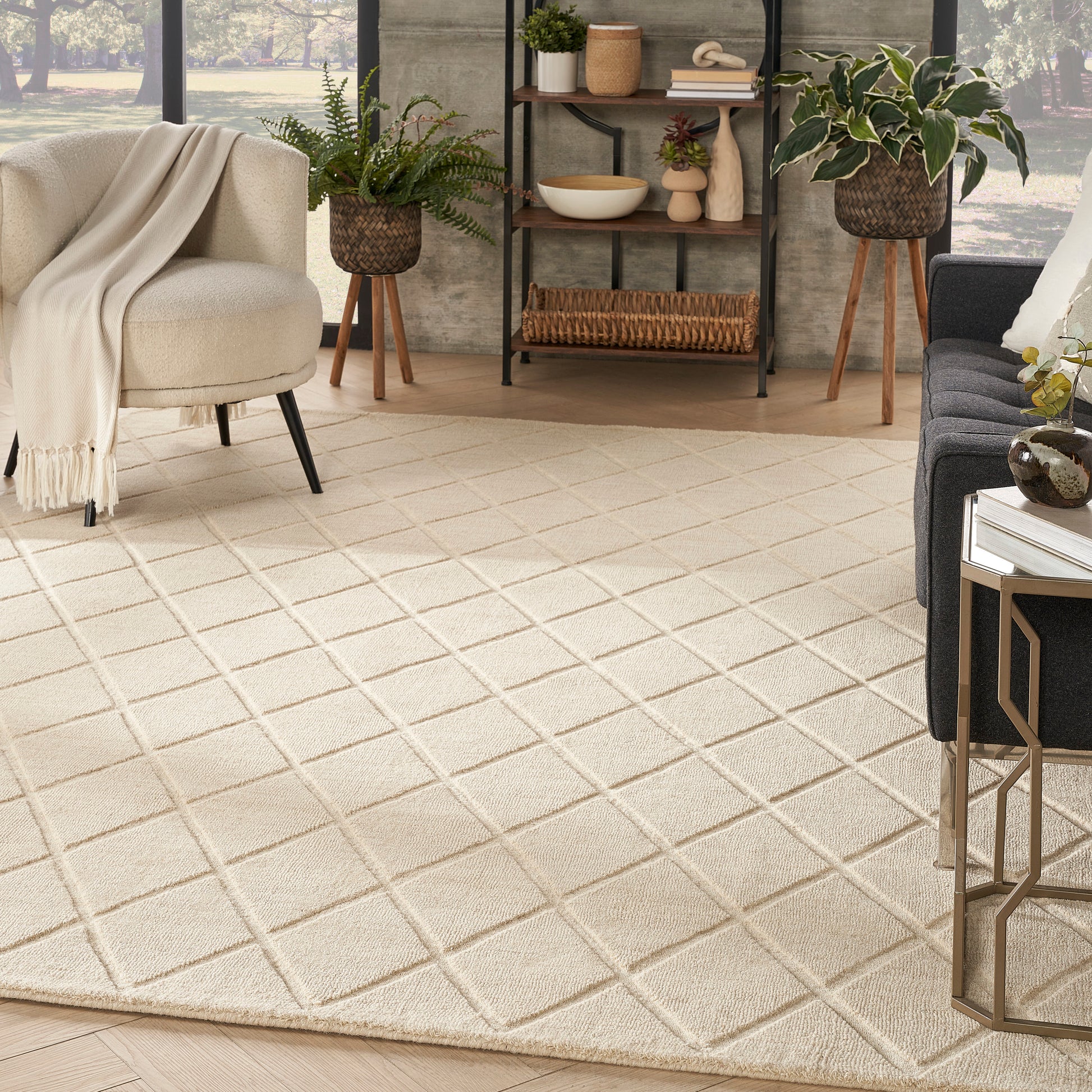 Nourison Home Wool Haven  Ivory  Contemporary
