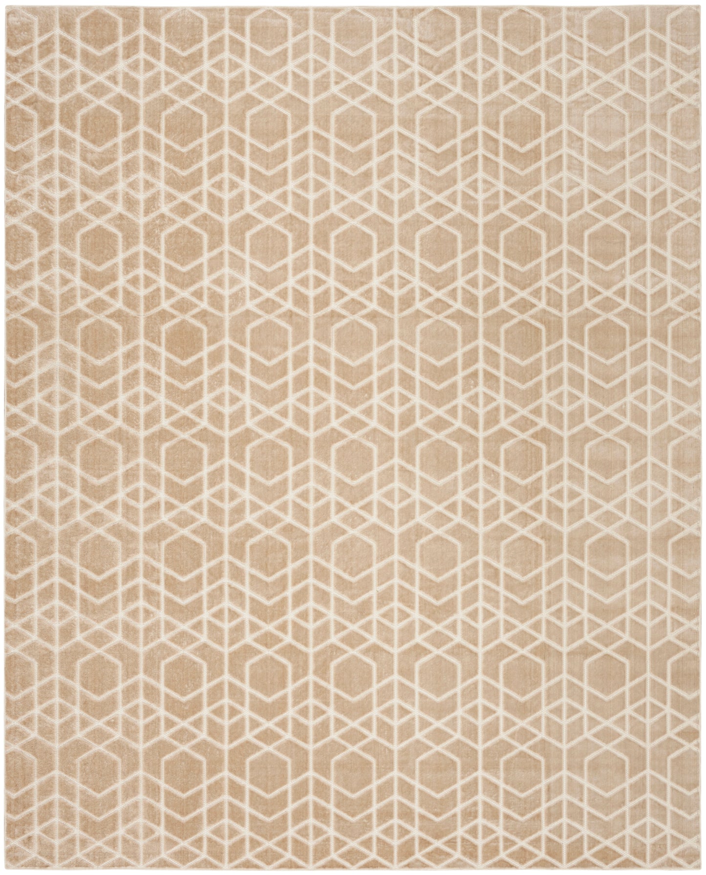 Nourison Home Washable Charm WCH01 Beige Ivory Contemporary Machine Woven Rug