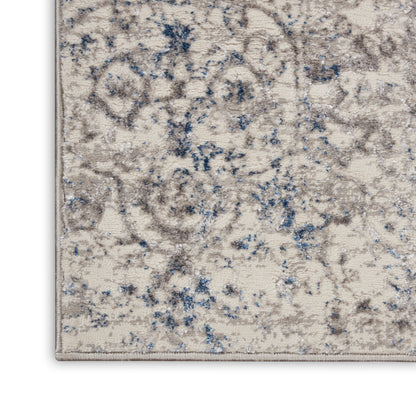 Nourison Home Royal Terrace  Beige Blue  Contemporary