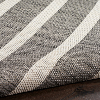 Nourison Home Positano  Charcoal Ivory  Contemporary