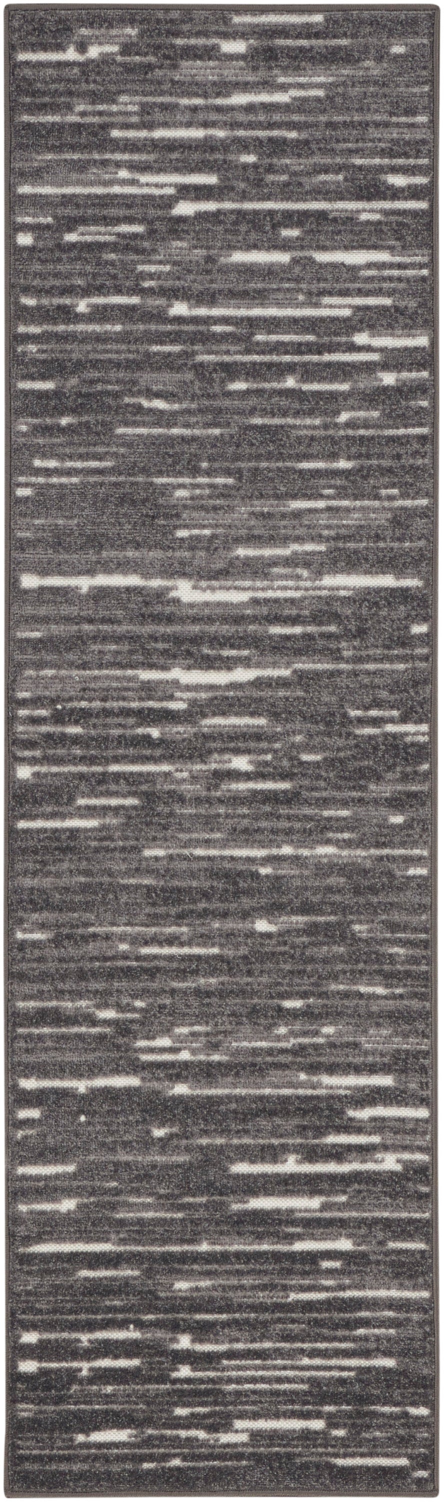 Nourison Home Care Free CAF04 Grey Contemporary Loom-woven Rug