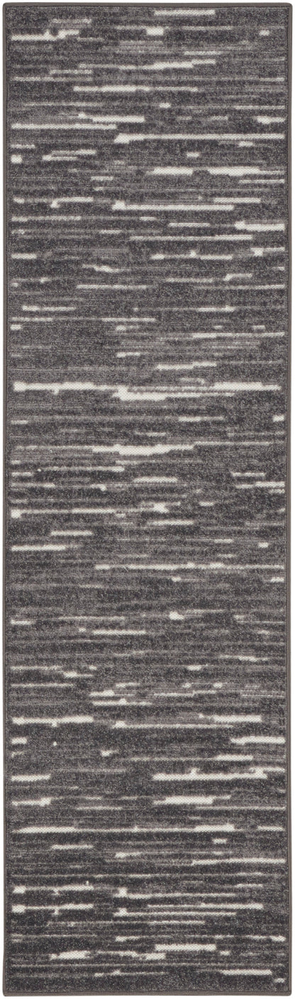 Nourison Home Care Free CAF04 Grey Contemporary Loom-woven Rug