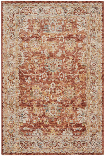 Nourison Home Sahar SHR02 Rust Traditional Power-loomed Rug