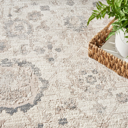 Nourison Home Eco Cycle  Ivory Multicolor  Traditional