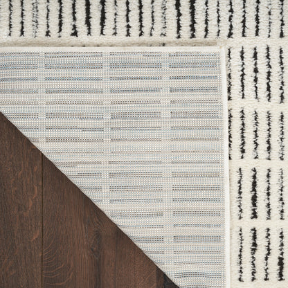 Nourison Home Modern Comfort  Ivory Black  Contemporary