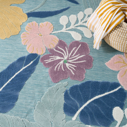 Nourison Home Suncoast  Blue Multicolor  Contemporary