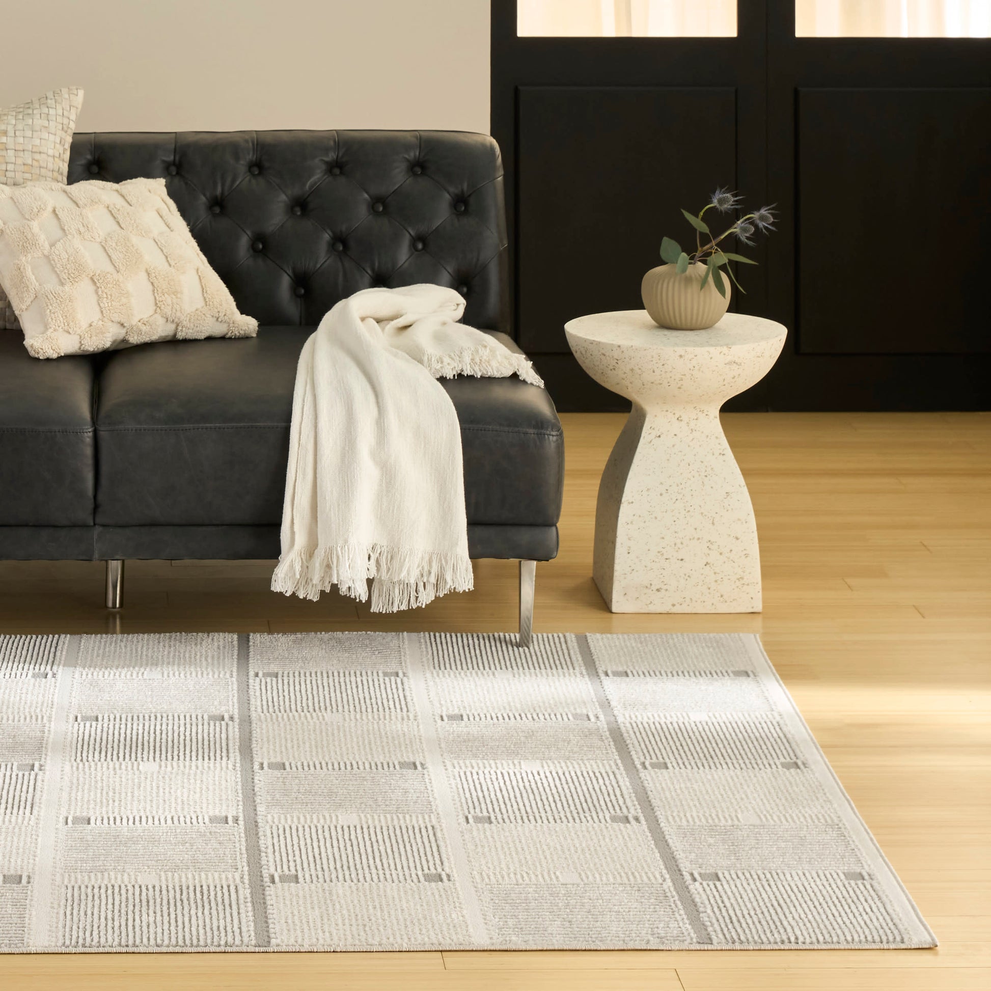 Nourison Home Nordic  Ivory Grey  Contemporary