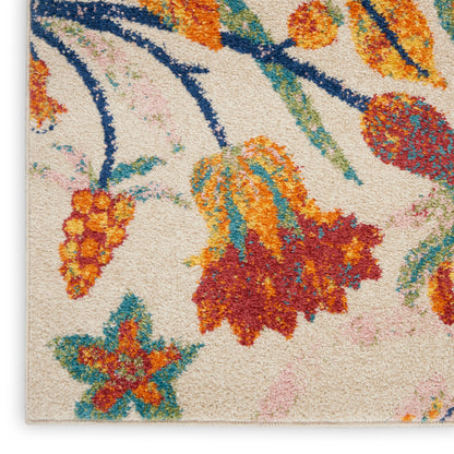 Nourison Home Allur  Ivory Multicolor  Contemporary