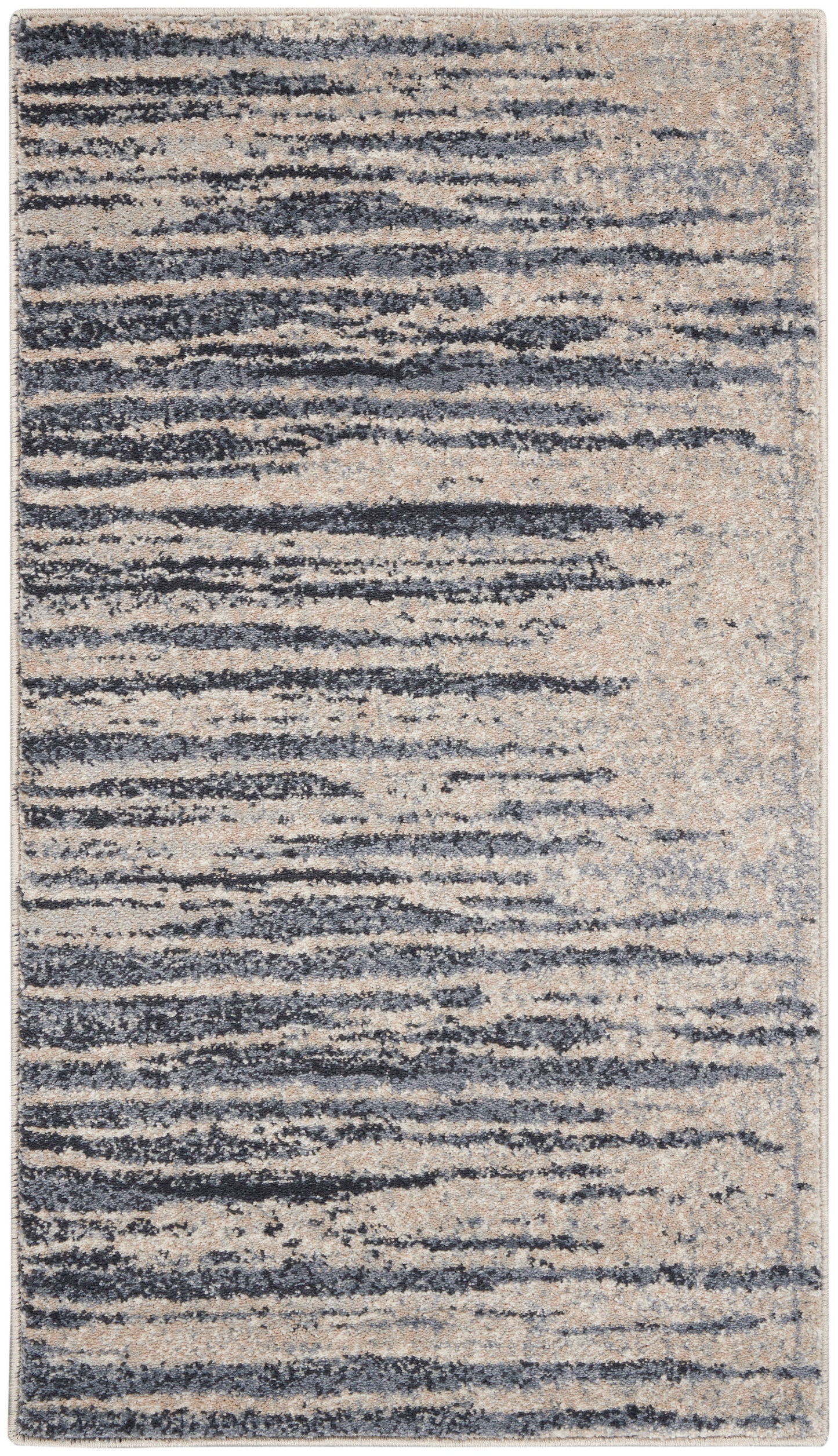 Nourison Home Moroccan Celebration KI387 Blue Beige Contemporary Power-loomed Rug