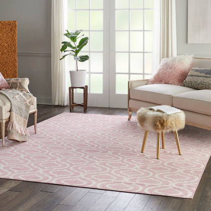 Nourison Home Jubilant  Pink  Transitional