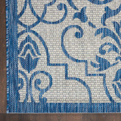 Nourison Home Country Side  Ivory Blue  Transitional