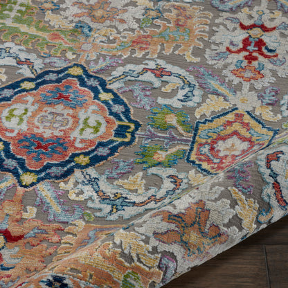 Nourison Home Ankara Global  Grey Multicolor  Traditional