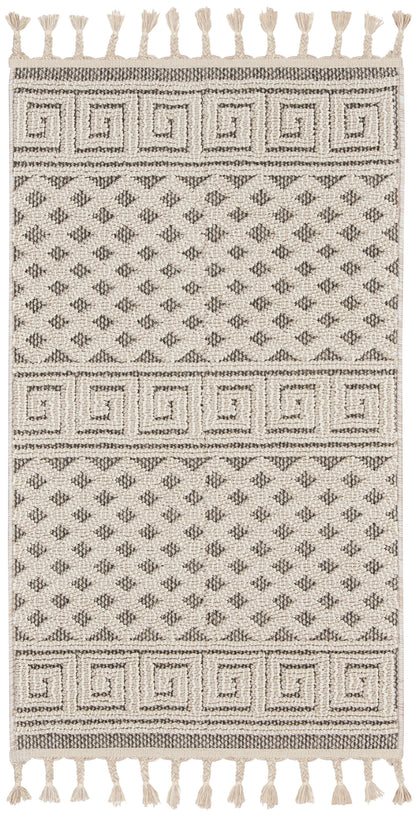 Nourison Home Paxton PAX05 Ivory Grey Contemporary Power-loomed Rug