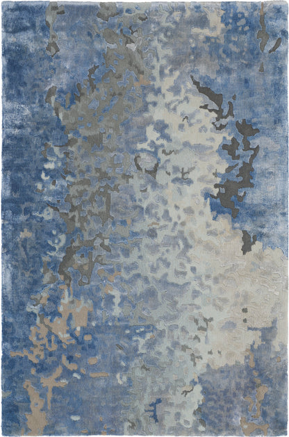 Nourison Home Prismatic PRS17 Denim Contemporary Hand Tufted Rug