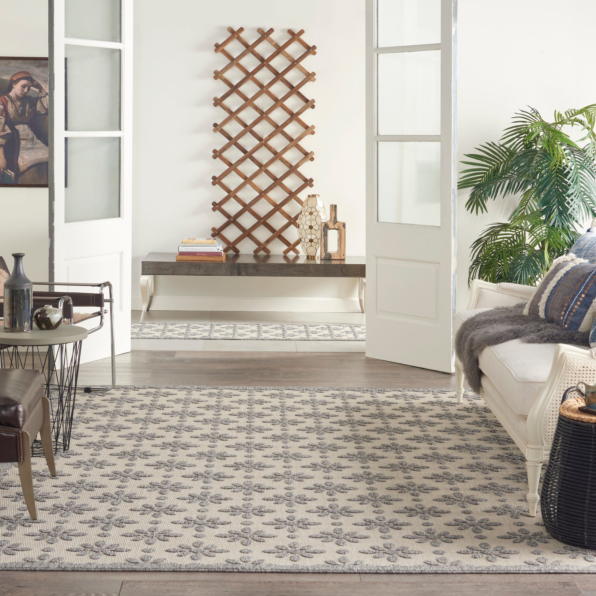 Nourison Home Cozumel  Cream  Contemporary