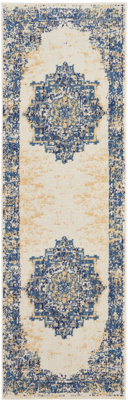 Nourison Home Grafix GRF14 White Transitional Power-loomed Rug