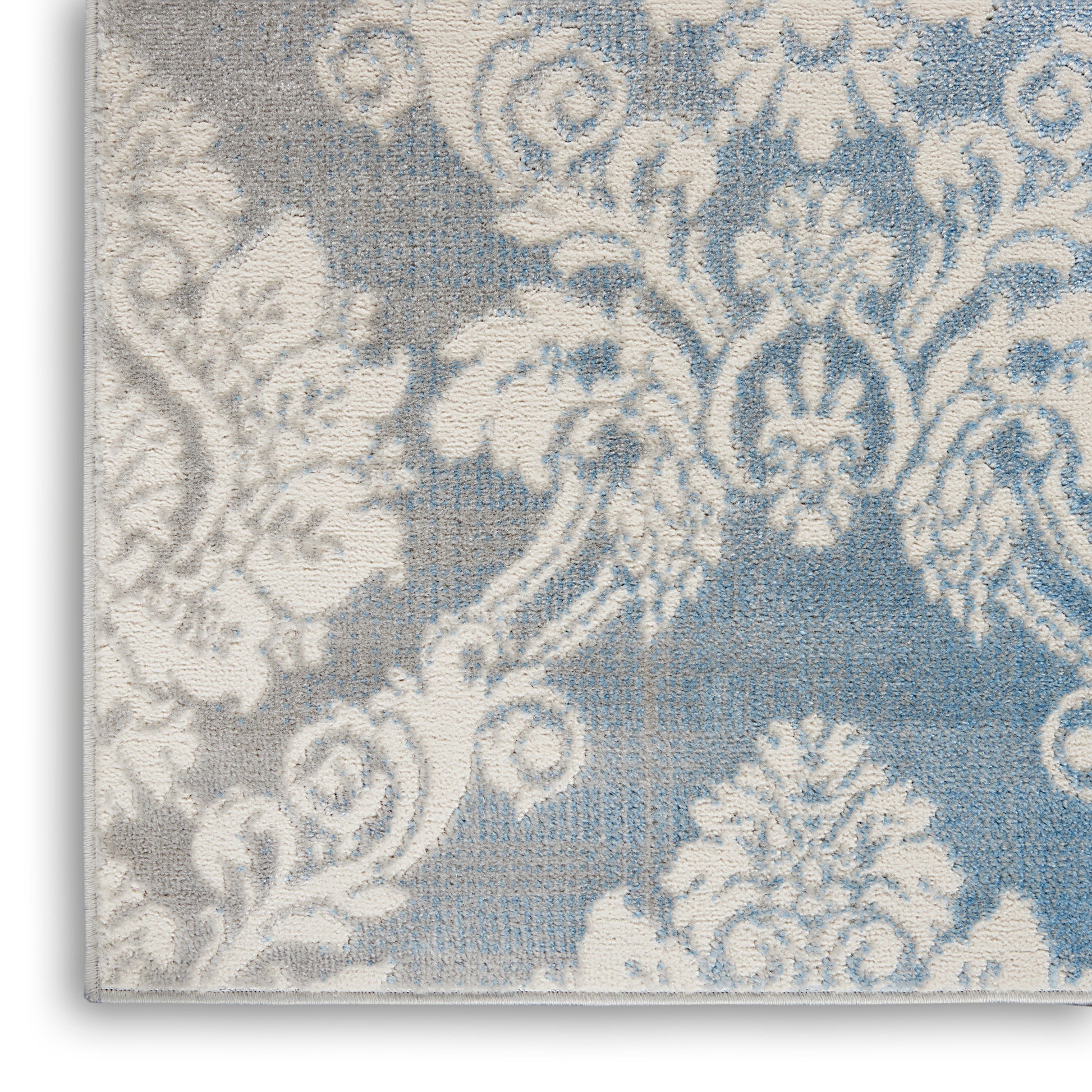 Nourison Home Elation  Ivory Blue  Traditional