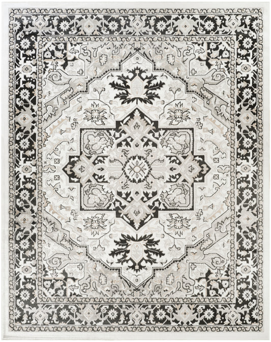 Nourison Home Dekor  Ivory Charcoal  Traditional
