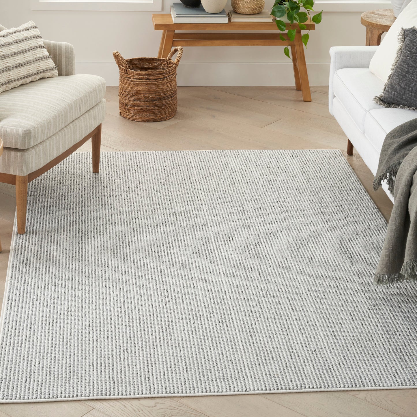 Nourison Home Natural Texture  Ivory Grey  Contemporary