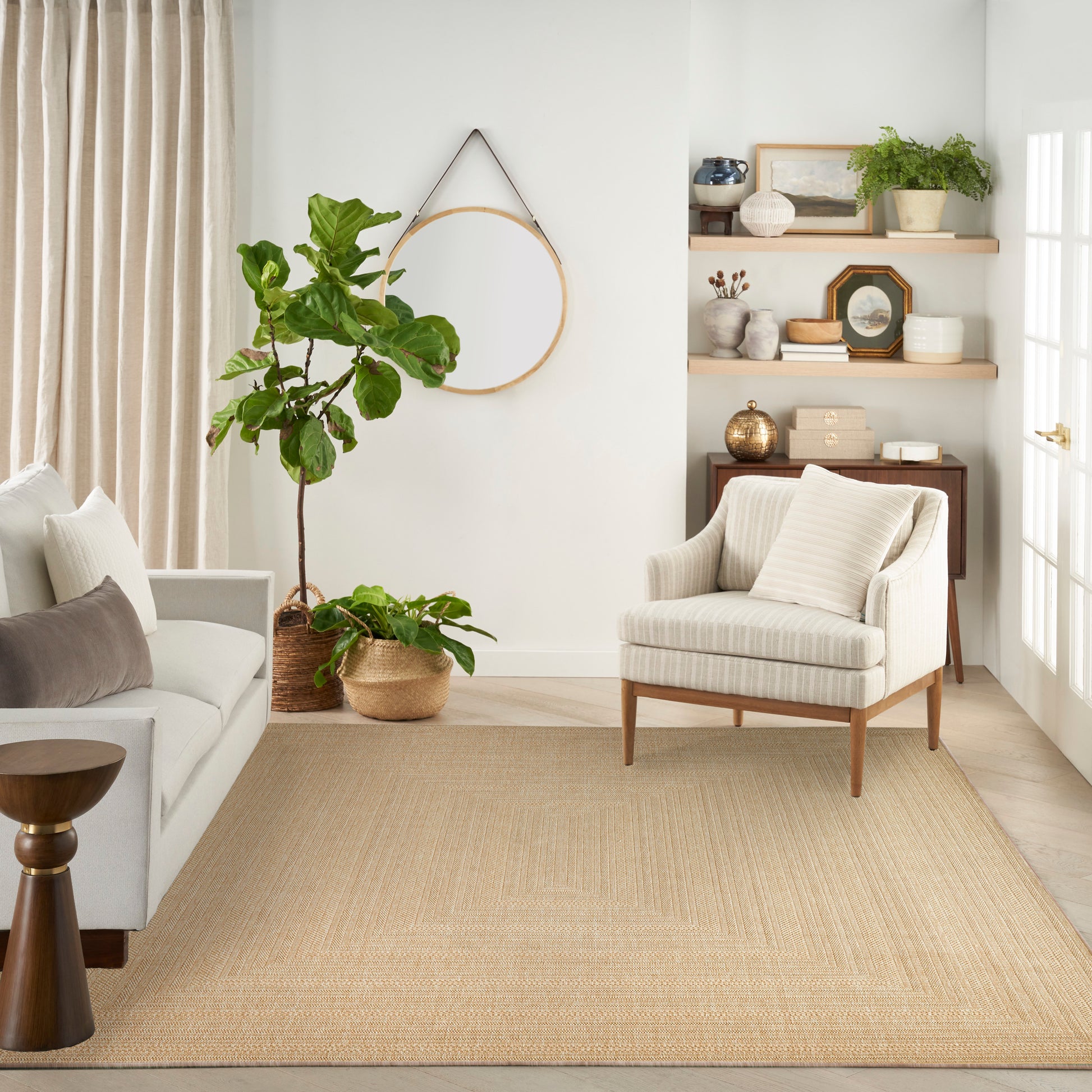 Nourison Home Tulum  Taupe Ivory  Contemporary