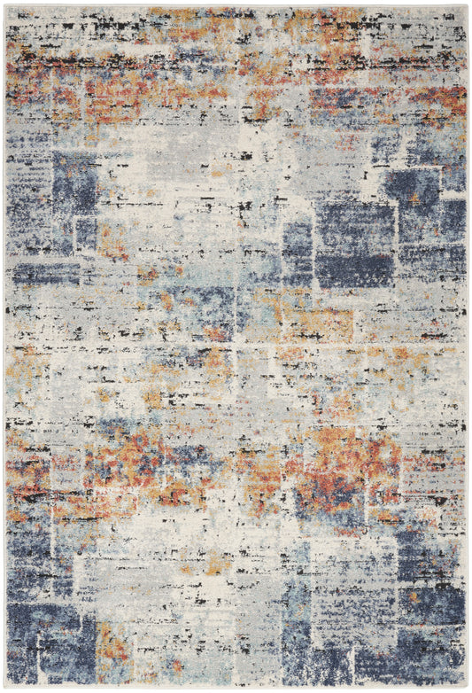 Nourison Home Motion  Blue Multicolor  Contemporary